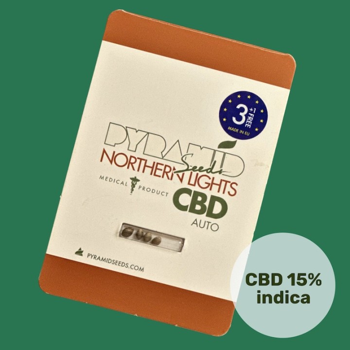 Auto Northern Lights CBD купить – 10-15% КБД, 70 дней | Pyramid Seeds